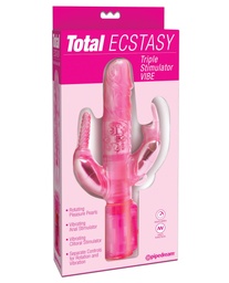 [603912201697] Total Ecstasy Triple Stimulator Vibe - Pink