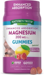 [840093116604] Nature Truth Magnesium Gummies 200mg 60ct