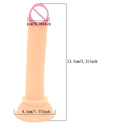 [348222010295] Dildo realista con copa succion