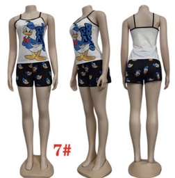 [3593020320] Short pijama con estampado de dibujos animados