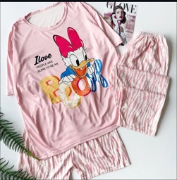 [3596110295] Set pijama con estampado de dibujos animados