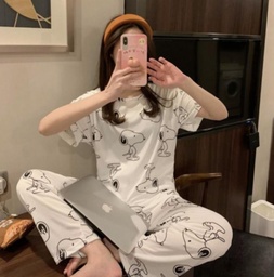 [3598090250] Pantalon pijama con estampado de dibujos animados