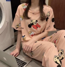 [3598110250] Pantalon pijama con estampado de dibujos animados