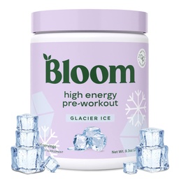 [850042641743] Bloom Nutrition High EnergyPre Workout Powder (Glacier Ice)