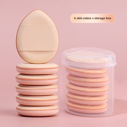 Puff de dedo Cojín de dedo meñique Mini versión de la esponja de maquillaje Base líquida seca y húmeda sin polvo Puff de dedo