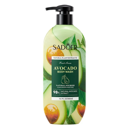 Gel de ducha de aguacate hidratante y rejuvenecedor para todo el cuerpo, exfoliante suave y muy vendido.