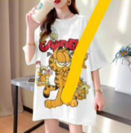 Camison oversized de dibujos animados unitalla