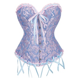 Corset color Azul para halloween