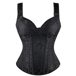 Corset color negro moldeador de cintura para halloween