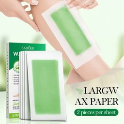Bandas de cera depilatorias Sadoer Aloe Vera.