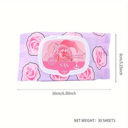 Toallitas Desmaquillantes con Rosas.