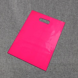 Bolsa de plástico rosa 20X30