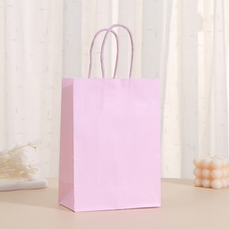 Bolsa de regalo de papel de color 15X11X6 Rosado