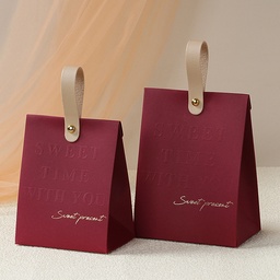 Bolsa de regalo color rojo largo