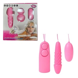 Dildo vibrador con control remoto y huevo vibrador
