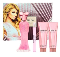 Set Rose rush Paris Hilton Set 4 piezas EDP 100ml 3.4 fl.oz