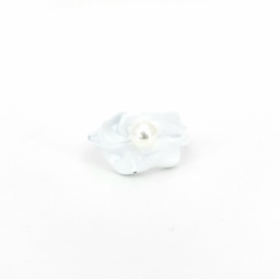 [2656030155] Anillo Brass Perla Blanco