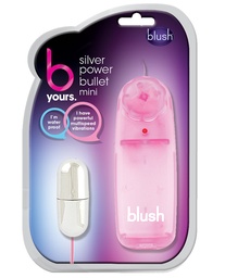 [735380055103] Blush B Yours Silver Bullet Mini - Pink Controller