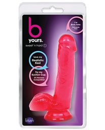 [735380164201] Blush B Yours Sweet n Hard 1 w/ Suction Cup - Pink