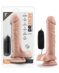 [819835022398] Blush Dr. Skin Dr. James 9&quot; Cock w/Suction Cup - Vanilla