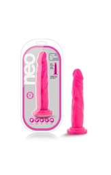 [819835021551] Blush Neo 7.5&quot; Dual Density Cock - Neon Pink