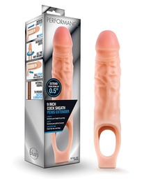 [853858007925] Blush Performance 9&quot; Cock Sheath Penis Extender - Flesh