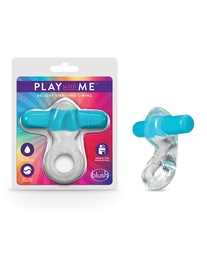 [850002870435] Blush Play with Me Delight Vibrating C Ring - Blue