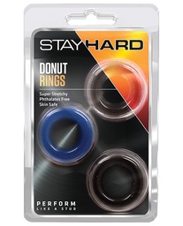 [853858007116] Blush Stay Hard Donut Rings 3 Pack