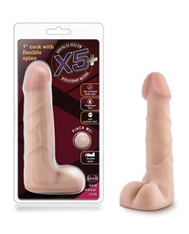 [735380587031] Blush X5 Plus 7&quot; Cock w/Flexible Spine