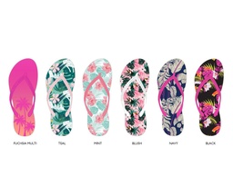 Chatties Womens Tropical Flops