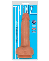 [643380985330] Curve Novelties Thinz 7&quot; Slim Dong w/Balls - Vanilla