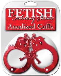 [603912273847] Fetish Fantasy Series Anodized Cuffs - Red