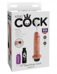 [603912737967] King Cock 6&quot; Squirting Cock - Flesh