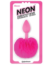 [603912750447] Neon Luv Touch Bunny Tail-Pink