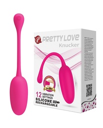 [6959532325416] Pretty Love Knucker Remote Egg - Neon Pink